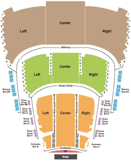 Princess Of Wales Theatre Seating Map