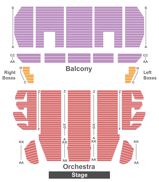 Proctors Theatre Seating Chart
