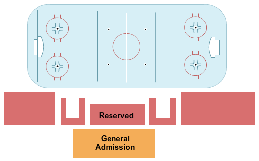 ProSkate Ice Arena Hockey Seating Chart
