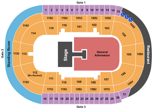 Prospera Place Arkells Seating Chart