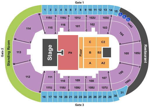 Prospera Place Bailey Zimmerman Seating Chart