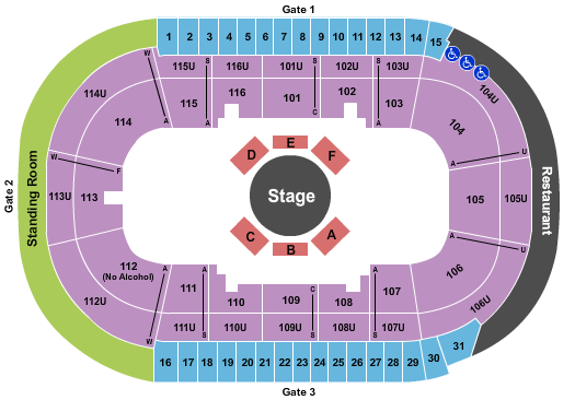 Prospera Place Cirque Corteo Seating Chart