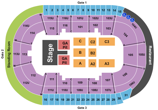 Prospera Place Corey Hart Seating Chart