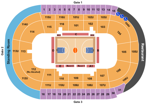 Prospera Place Harlem Globetrotters Seating Chart