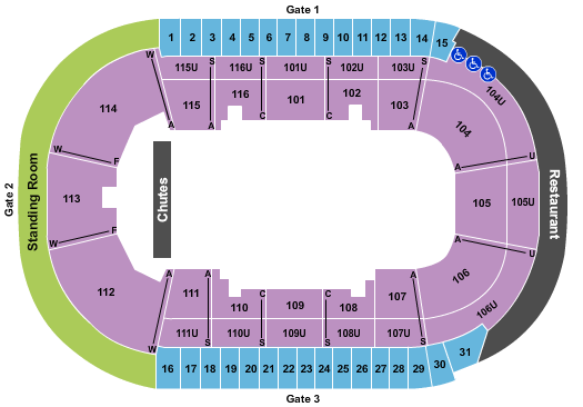 Prospera Place PBR Seating Chart