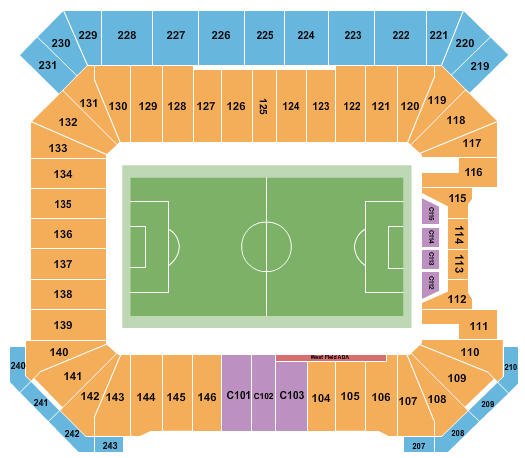 Protective Stadium Soccer Seating Chart
