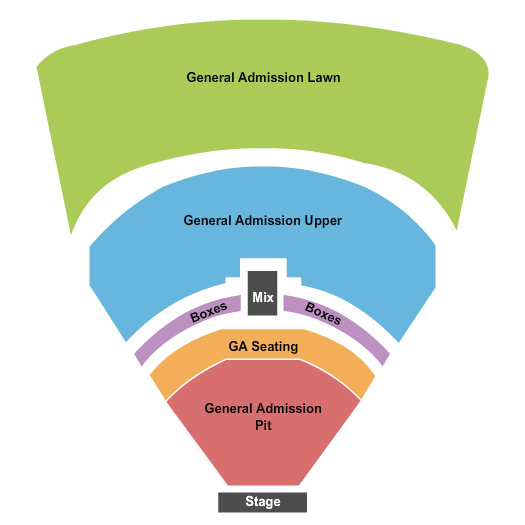 Azura Amphitheater General Admission Seating Chart