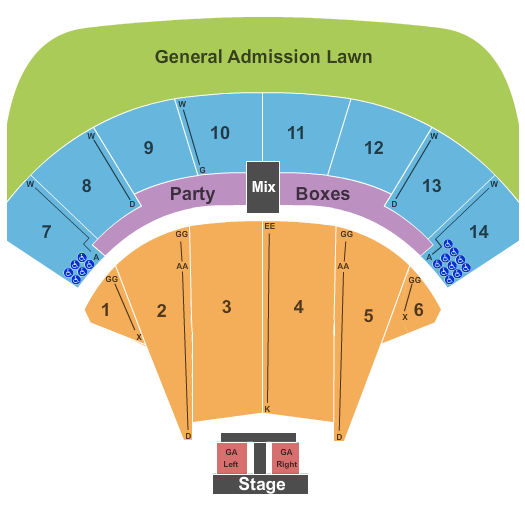 Azura Amphitheater Luke Bryan Seating Chart