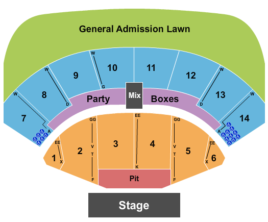 Azura Amphitheater Seating Chart