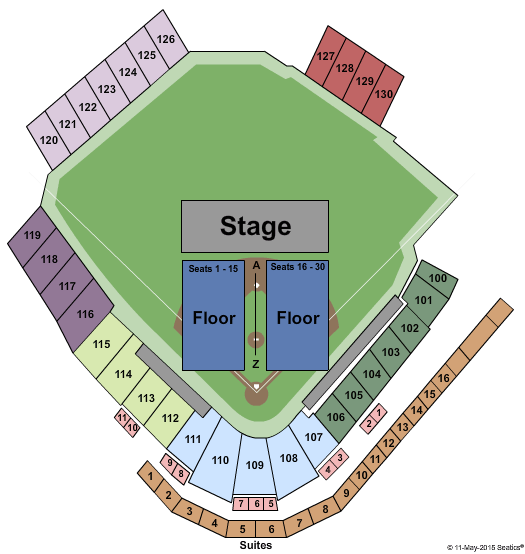 Clover Stadium Concert Seating Chart