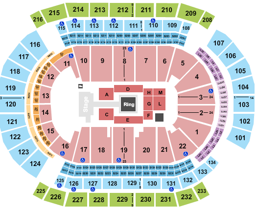 Prudential Center AEW Seating Chart