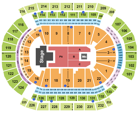Prudential Center Avenged Sevenfold Seating Chart