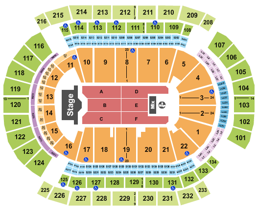 Aventura Prudential Center Seating Chart