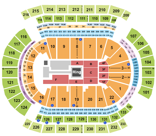 Prudential Center BKFC Seating Chart