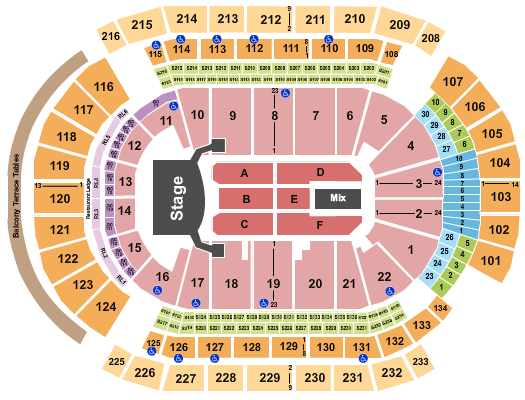 Prudential Center Celine Dion Seating Chart