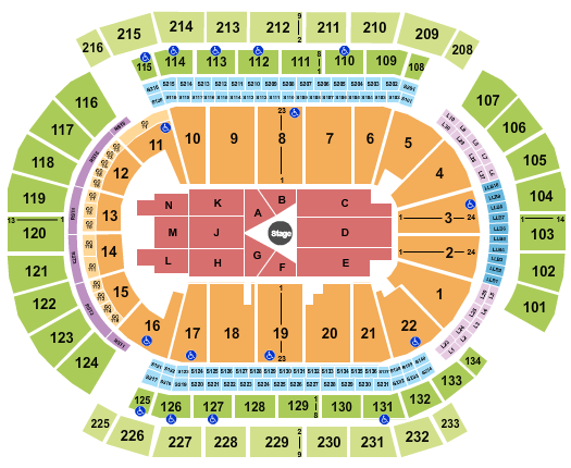 Prudential Center Center Stage 3 Seating Chart