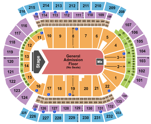 Prudential Center Chance The Rapper Seating Chart