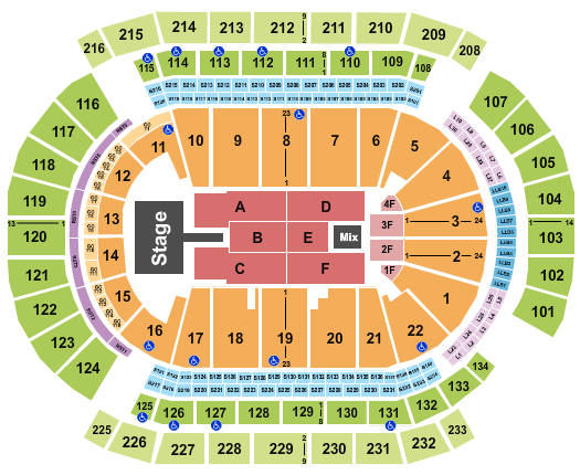 Prudential Center Christian Nodal Seating Chart