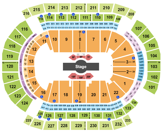 Prudential Center Cirque - Corteo Seating Chart