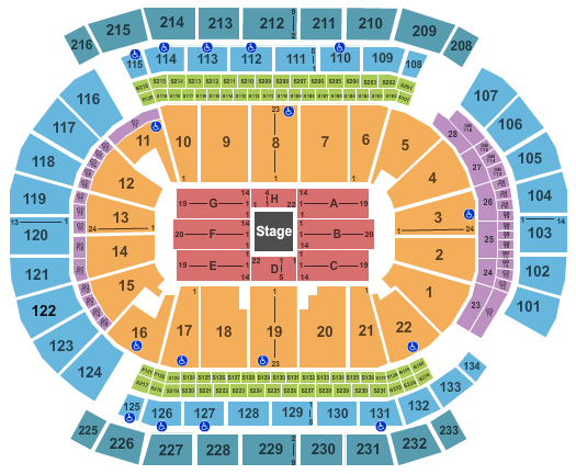 Prudential Center Comedy Get Down Tour Seating Chart