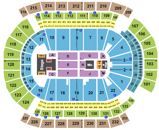 Prudential Center Demi Lovato Seating Chart
