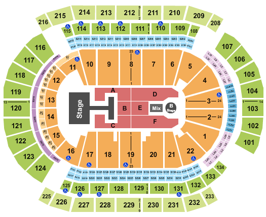 Prudential Center Descendants & Zombies Seating Chart