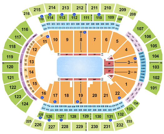 Prudential Center Disney On Ice - IntZone Seating Chart