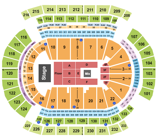Prudential Center Endstage Floor Pit Seating Chart