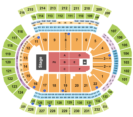 Prudential Center Endstage Pit Seating Chart