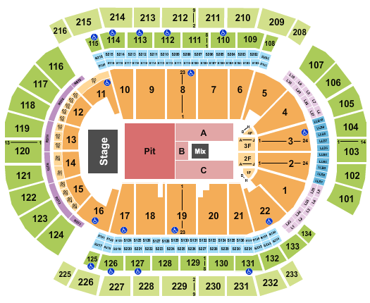 Prudential Center Five Finger Death Punch Seating Chart