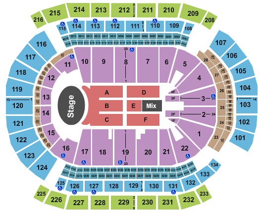 Prudential Center Garth Brooks Seating Chart