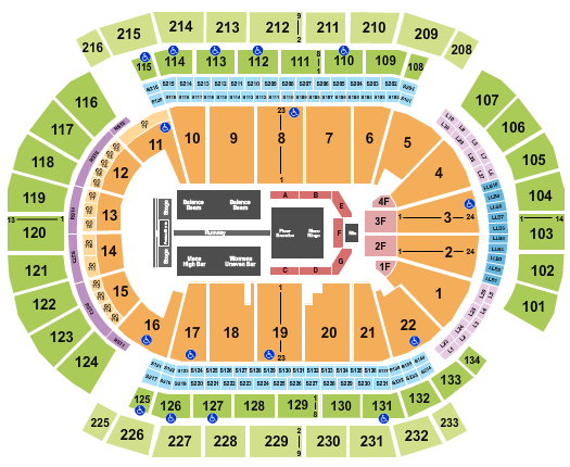 Prudential Center Gold Over America Seating Chart