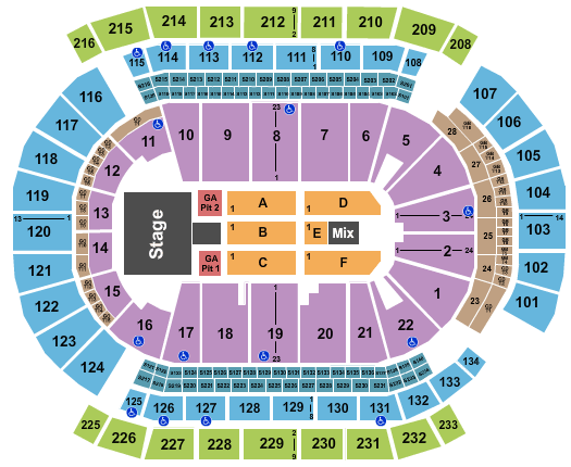 Prudential Center Guns N Roses Seating Chart