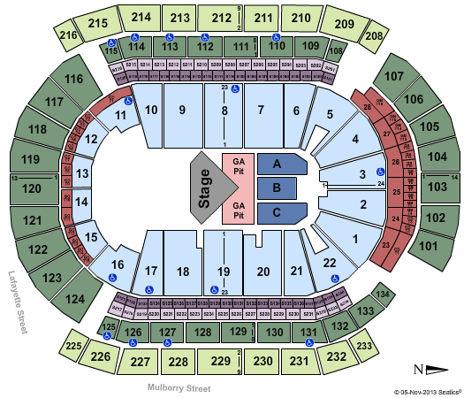 Prudential Center Hillsong United Seating Chart