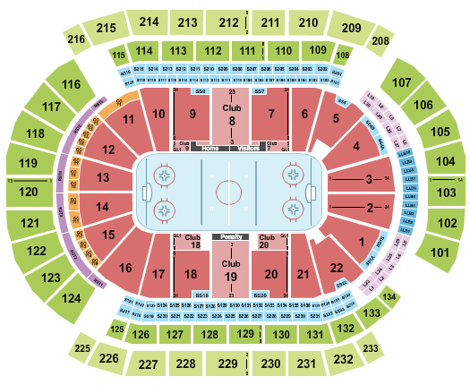 What are the best seats for a hockey game at the Prudential Center