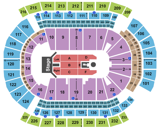Prudential Center Imagine Dragons Seating Chart