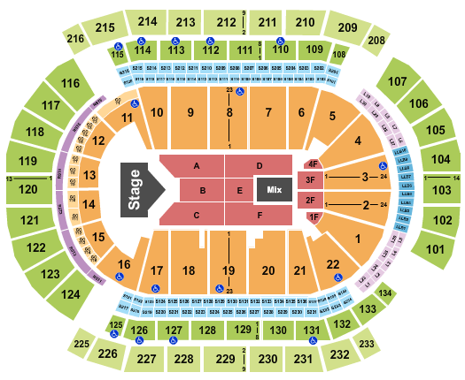 Prudential Center Jelly Roll Seating Chart