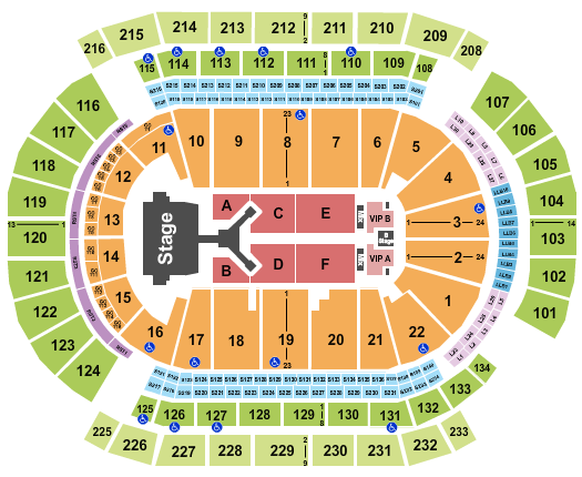 Prudential Center Jonas Brothers 2023 Seating Chart