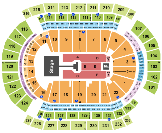 Prudential Center Jonas Brothers Seating Chart
