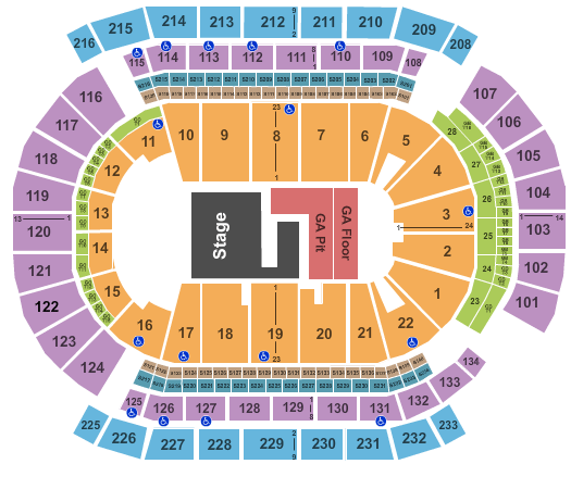 Prudential Center KCon Seating Chart
