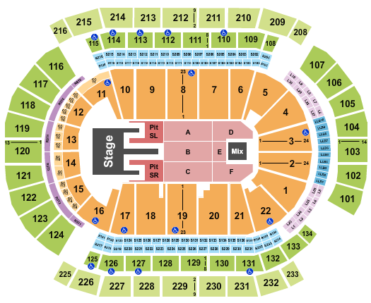 Prudential Center Kane Brown Seating Chart