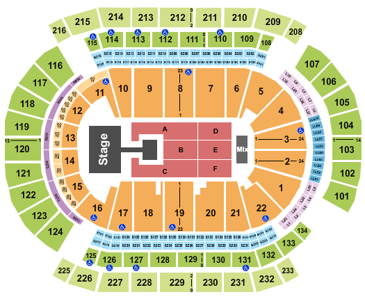 Prudential Center KBS Immortal Songs Seating Chart
