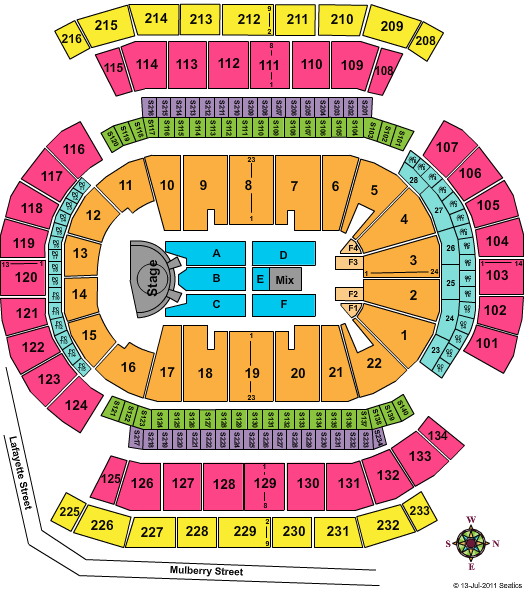 Prudential Center Keith Urban Seating Chart