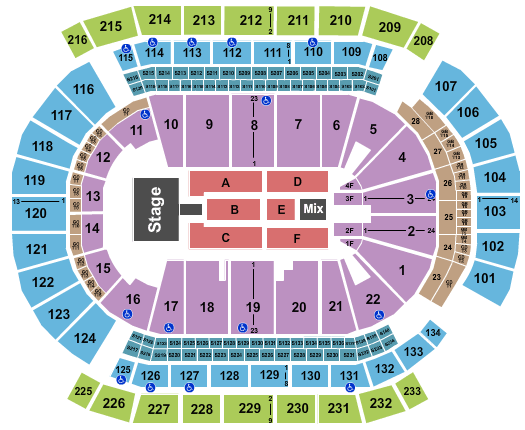 Prudential Center Kid Rock Seating Chart