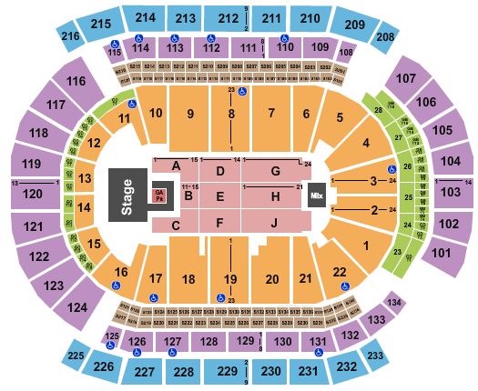 Prudential Center LA X Live Seating Chart