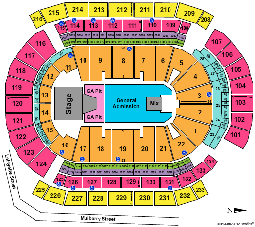 Prudential Center LMAFO Seating Chart