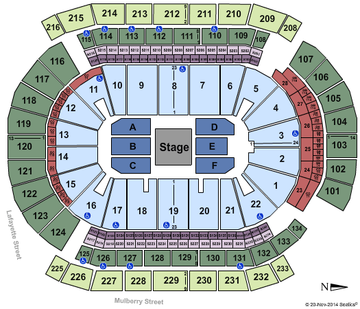 Prudential Center Marc Anthony Seating Chart