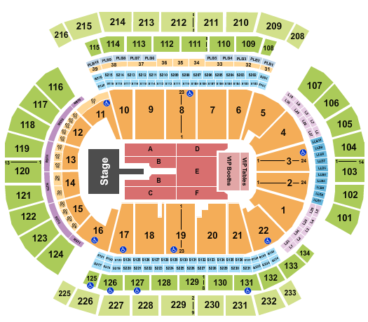 Prudential Center Mary J. Blige Seating Chart