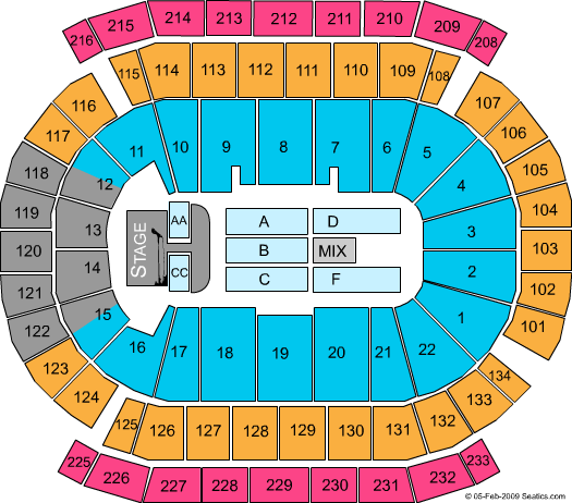 Prudential Center Miley Cyrus Seating Chart