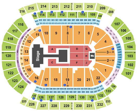 Prudential Center NCT 127 Seating Chart
